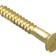 ForgeFix Wood Screw Slotted CSK Brass 1.1/2in x 10 Forge Pack 8