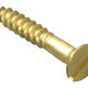 ForgeFix Wood Screw Slotted CSK Brass 1.1/4in x 10 Forge Pack 10