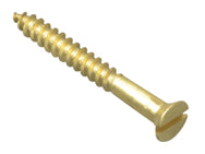 ForgeFix Wood Screw Slotted CSK Brass 1.1/4in x 6 Forge Pack 15