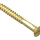 ForgeFix Wood Screw Slotted CSK Brass 1.1/4in x 6 Forge Pack 15