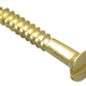 ForgeFix Wood Screw Slotted CSK Brass 1.1/4in x 8 Forge Pack 12