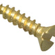 ForgeFix Wood Screw Slotted CSK Brass 1/2in x 4 Forge Pack 60
