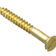 ForgeFix Wood Screw Slotted CSK Brass 1in x 4 Forge Pack 35