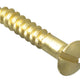 ForgeFix Wood Screw Slotted CSK Brass 1in x 8 Forge Pack 16