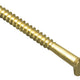 ForgeFix Wood Screw Slotted CSK Brass 2.1/2in x 12 Forge Pack 4