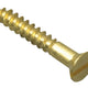 ForgeFix Wood Screw Slotted CSK Brass 3/4in x 4 Forge Pack 45