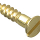 ForgeFix Wood Screw Slotted CSK Brass 3/4in x 8 Forge Pack 20