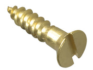 ForgeFix Wood Screw Slotted CSK Brass 5/8in x 6 Forge Pack 30