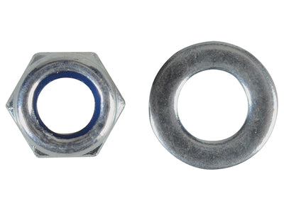 ForgeFix Nyloc Nuts & Washers Zinc Plated M5 ForgePack 40