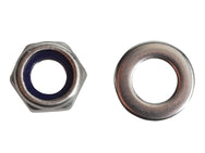 ForgeFix Nyloc Nuts & Washers A2 Stainless Steel M6 ForgePack 20