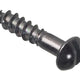 ForgeFix Wood Screw Slotted Round Head ST Black Japanned 3/4in x 8 Forge Pack 25