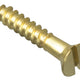 ForgeFix Wood Screw Slotted Raised Head ST Solid Brass 1in x 8 Forge Pack 16
