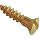 ForgeFix Wood Screw Slotted Raised Head ST Solid Brass 5/8in x 6 Forge Pack 25