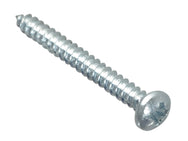ForgeFix Self-Tapping Screw Pozi Compatible Pan Head ZP 1in x 4 ForgePack 40