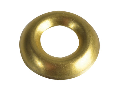 ForgeFix Screw Cup Washers Brass No.10 Forge Pack 20