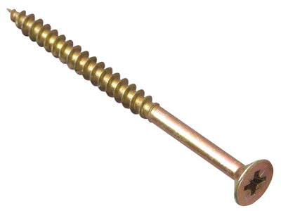 ForgeFix Multi-Purpose Pozi Compatible Screw CSK ST ZYP 5.0 x 75mm Box 100