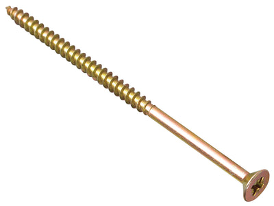 ForgeFix Multi-Purpose Pozi Compatible Screw CSK ST ZYP 6.0 x 100mm Box 100