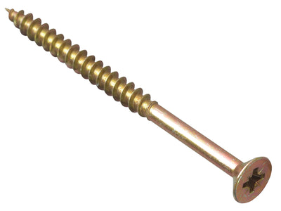 ForgeFix Multi-Purpose Pozi Compatible Screw CSK ST ZYP 6.0 x 70mm Box 100