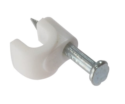 Cable Clips Round White