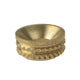 ForgeFix Screw Cup Sockets Solid Brass Polished No. 8 Bag 100