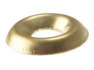 ForgeFix Screw Cup Washers Solid Brass Polished No.10 Bag 200