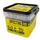 ForgeFix Spectre™ PZ Compatible Wood Screw CSK ZYP 5.0 x 70mm Tub 450