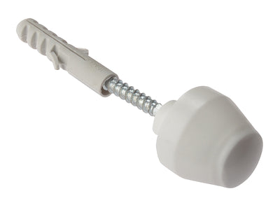 ForgeFix Sanitary Ware Fixing White Cap M8 x 100mm 1 Pair