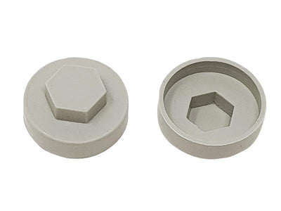 ForgeFix TechFast Cover Cap Goosewing Grey 16mm (Pack 100)