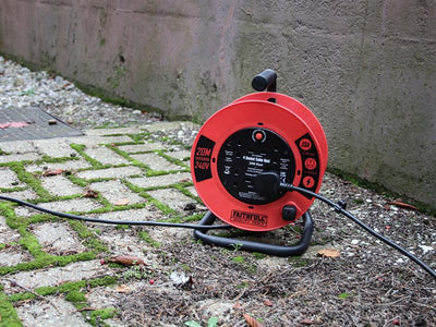 Faithfull Power Plus Open Cable Reel 240V 20m 13A 4 Socket (1.25mm Cable)