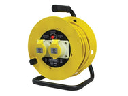 Faithfull Open Drum Cable Reel 110V 16A 2-Socket 25m (2.5mm Cable) – – Now available at MTN Shop UK.
