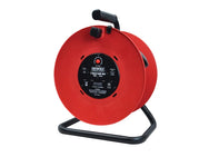 Faithfull Open Drum Cable Reel 240V 13A 2-Socket 50m – – Now available at MTN Shop UK.