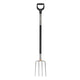 Fiskars Ergonomic Garden Fork Grey