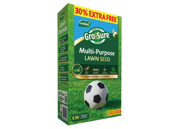 Gro-Sure Multi-Purpose Lawn Seed 10m² + 30% Free – – Now available at MTN Shop UK.