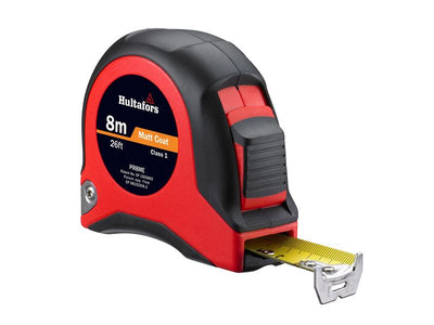 Hultafors  PR8ME Short Steel Tape 8m/26ft (Width 25mm)