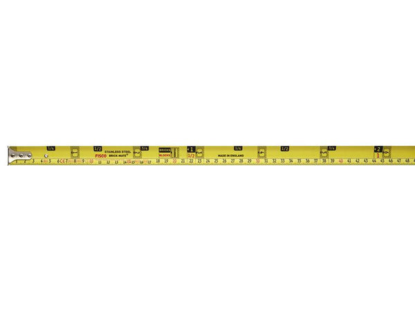 Hultafors BMSS8M Brick-Mate Stainless Steel Pocket Tape 8m (Metric only)