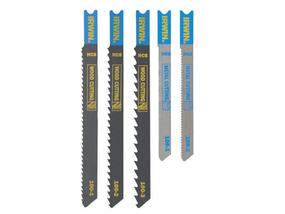 IRWIN® HCS/HSS U-Shank Jigsaw Blade Set, 5 Piece – – Now available at MTN Shop UK.