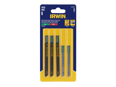 IRWIN® HCS/HSS U-Shank Jigsaw Blade Set, 5 Piece – second image