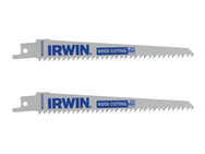 IRWIN® Sabre Saw Blade Wood/PVC Cutting 152mm Pack of 2 – – Now available at MTN Shop UK.