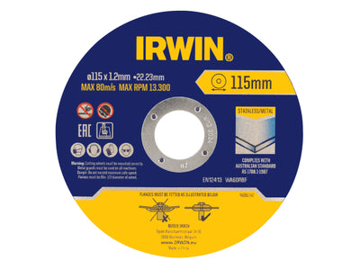 IRWIN® Metal Cutting Disc 115 x 1.2 x 22.2mm Tin of 10 – – Now available at MTN Shop UK.