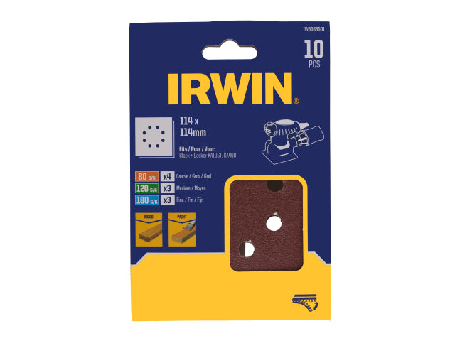 IRWIN® 1/4 Punched Sanding Sheet Set, 10 Piece – – Now available at MTN Shop UK. - imagen 2