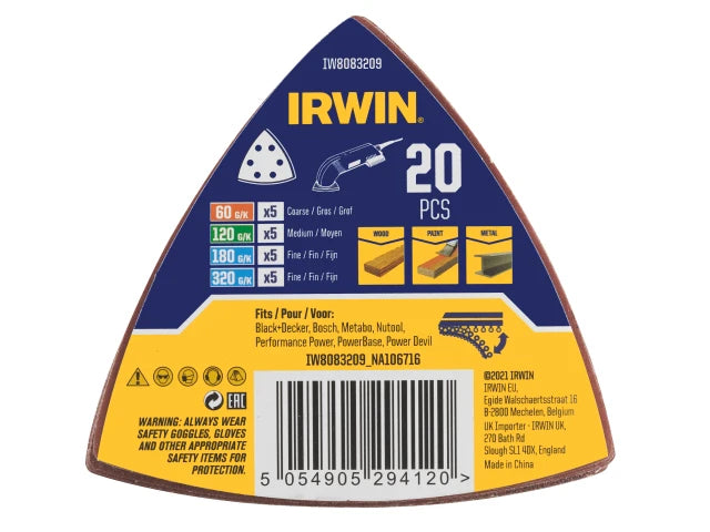 IRWIN® Detail Sander Sheet Set, 20 Piece – – Now available at MTN Shop UK. - imagen 3