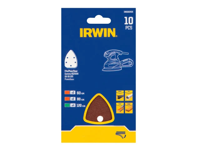 IRWIN® Palm Sander Sheet Set, 10 Piece – – Now available at MTN Shop UK. - imagen 3