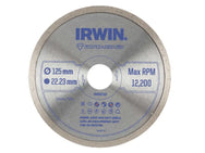 IRWIN® Continuous Rim Diamond Blade 125 x 22.23mm – – Now available at MTN Shop UK.