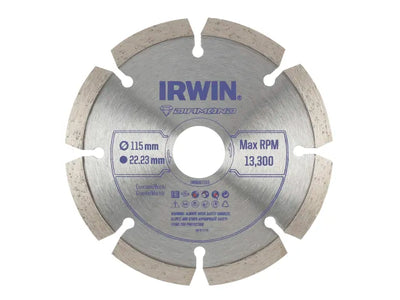 IRWIN® Segmented Diamond Blade 115 x 22.23mm – – Now available at MTN Shop UK.