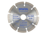 IRWIN® Segmented Diamond Blade 125 x 22.23mm – – Now available at MTN Shop UK.