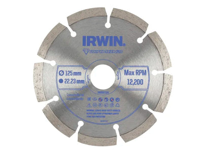 IRWIN® Segmented Diamond Blade 125 x 22.23mm – – Now available at MTN Shop UK.
