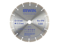 IRWIN® Segmented Diamond Blade 230 x 22.23mm – – Now available at MTN Shop UK.