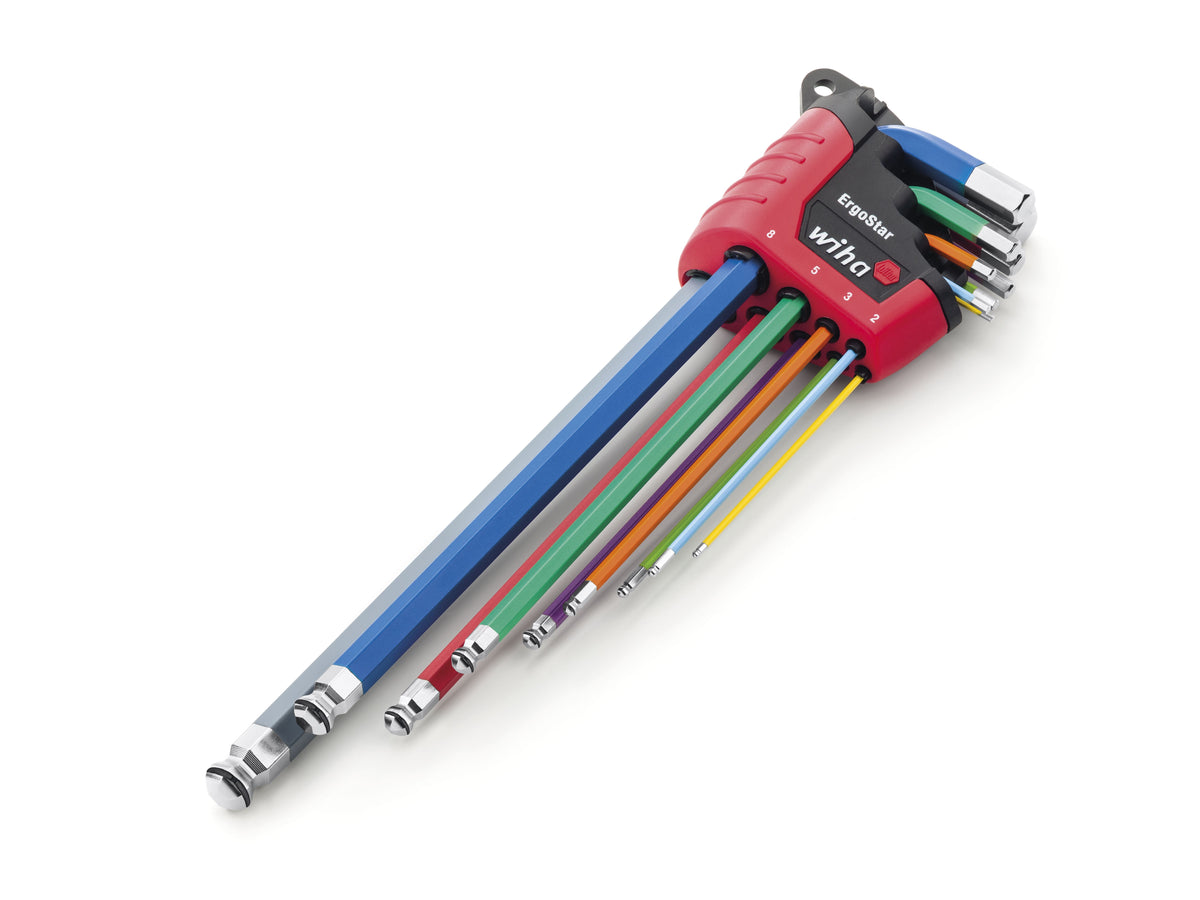 Wiha ErgoStar MagicRing® Colour Hex Ball End L-key Set, 9 Piece – – Now available at MTN Shop UK. - imagen 3