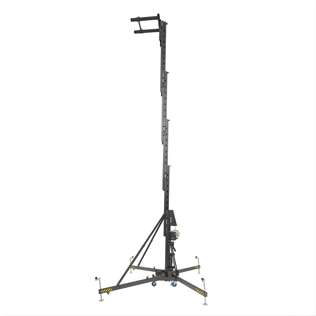 Kuzar K-60 line array lift fully extended at its maximum 7.2 m working height - imagen 3