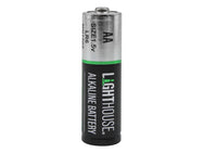 Lighthouse - Lighthouse AA LR6 Alkaline Batteries 2400 mAh (Pack 24) - Lighthouse AA alkaline battery, 1.5V, black-silver.